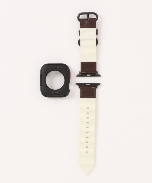 zandy(ズィーアンドワイ)の「zandy ズィーアンドワイ/Apple Watch ケース&ベルトセット【スクエアソフトフレーム】アップルウォッチカバー& レザーナイロンバンド // set15(デジタル腕時計・メンズ・ブラック×ホワイト/ウッド/ホワイト×シルバー/ブルー系その他/シルバー系その他/アーミー・S/M)」の21枚目の写真
