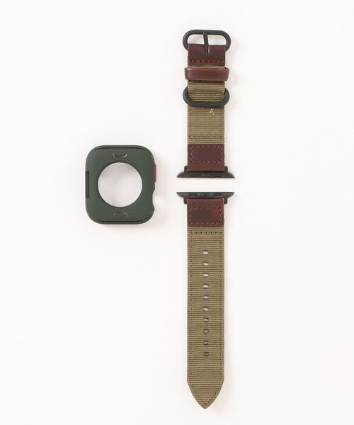 zandy(ズィーアンドワイ)の「zandy ズィーアンドワイ/Apple Watch ケース&ベルトセット【スクエアソフトフレーム】アップルウォッチカバー& レザーナイロンバンド // set15(デジタル腕時計・メンズ・ブラック×ホワイト/ウッド/ホワイト×シルバー/ブルー系その他/シルバー系その他/アーミー・S/M)」の13枚目の写真