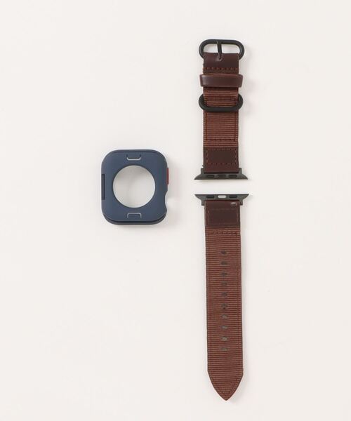 zandy(ズィーアンドワイ)の「zandy ズィーアンドワイ/Apple Watch ケース&ベルトセット【スクエアソフトフレーム】アップルウォッチカバー& レザーナイロンバンド // set15(デジタル腕時計・メンズ・ブラック×ホワイト/ウッド/ホワイト×シルバー/ブルー系その他/シルバー系その他/アーミー・S/M)」の10枚目の写真