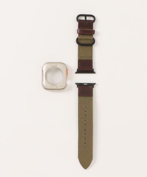 zandy(ズィーアンドワイ)の「zandy ズィーアンドワイ/Apple Watch ケース&ベルトセット【スクエアソフトフレーム】アップルウォッチカバー& レザーナイロンバンド // set15(デジタル腕時計・メンズ・ブラック×ホワイト/ウッド/ホワイト×シルバー/ブルー系その他/シルバー系その他/アーミー・S/M)」の11枚目の写真