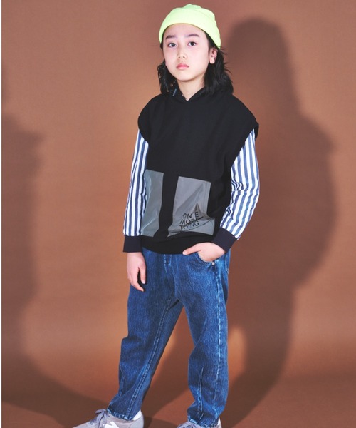 【セール】ワッフルフーディーベスト（ベスト）｜maarook（マルーク）