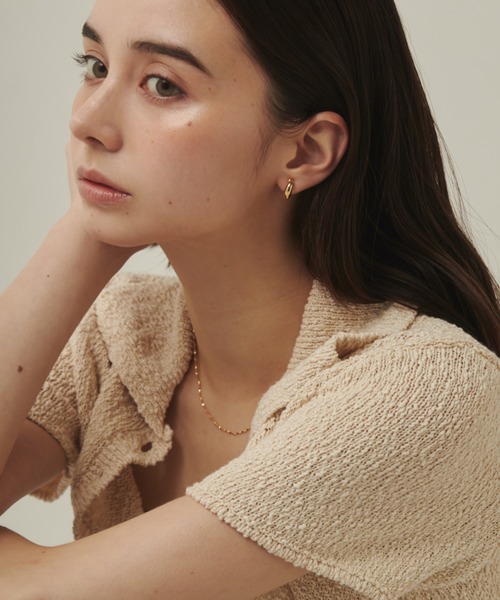 ciite'(シーテ)の「小ぶりシンプルフープイヤリング (両耳用)(イヤリング・レディース・ゴールド/シルバー/ピンクゴールド・FREE)」の10枚目の写真