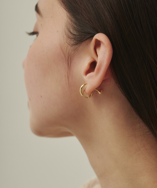 ciite'(シーテ)の「小ぶりシンプルフープイヤリング (両耳用)(イヤリング・レディース・ゴールド/シルバー/ピンクゴールド・FREE)」の14枚目の写真