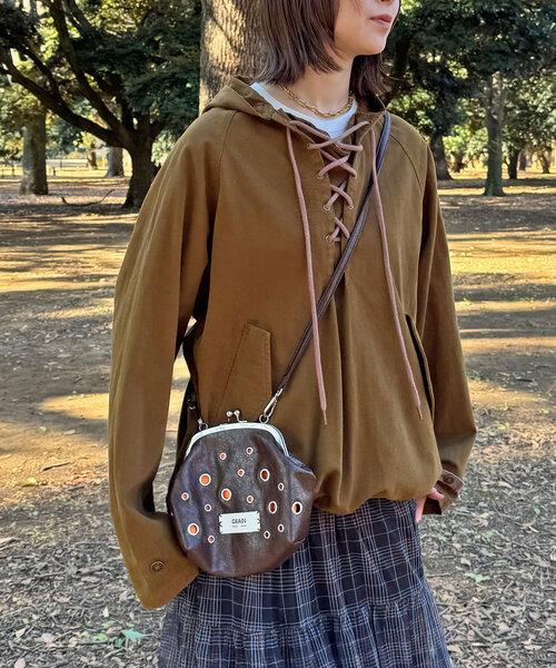 CIAOPANIC（チャオパニック）の「【UNESS/ユーネス】レースアップアノラックブルゾン（ブルゾン・レディース・カーキ・ONE SIZE）」の5枚目の写真