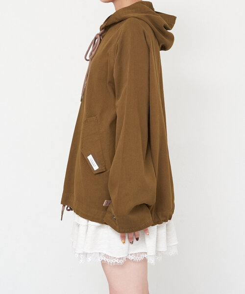 CIAOPANIC（チャオパニック）の「【UNESS/ユーネス】レースアップアノラックブルゾン（ブルゾン・レディース・カーキ・ONE SIZE）」の16枚目の写真