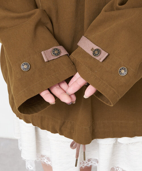 CIAOPANIC（チャオパニック）の「【UNESS/ユーネス】レースアップアノラックブルゾン（ブルゾン・レディース・カーキ・ONE SIZE）」の20枚目の写真