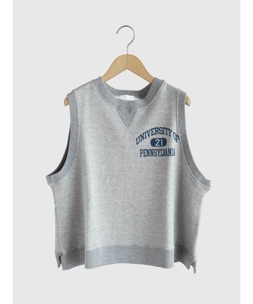 FIKA.(フィーカ)の「Crew neck sweat vest(ベスト・レディース・ダークオリーブ/杢グレー・FREE)」の12枚目の写真
