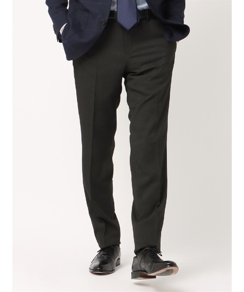 SUIT SQUARE(スーツスクエア)の「NONIRON ポリエステル 2wayStretch メランジ調 RS05(スラックス・メンズ・ネイビー/チャコールグレー/ブラック・M(79cm)/SS(73cm)/S(76cm)/L(82cm)/LL(85cm)/3L(88cm))」の3枚目の写真