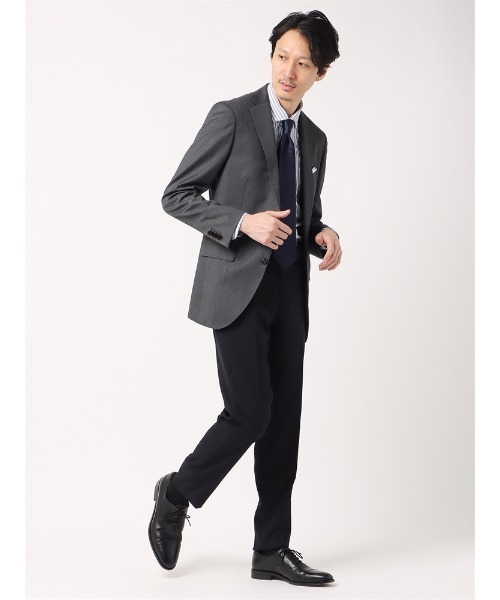 SUIT SQUARE(スーツスクエア)の「NONIRON ポリエステル 2wayStretch メランジ調 RS05(スラックス・メンズ・ネイビー/チャコールグレー/ブラック・M(79cm)/SS(73cm)/S(76cm)/L(82cm)/LL(85cm)/3L(88cm))」の21枚目の写真