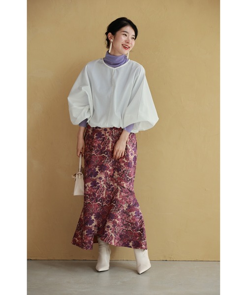 cawaii(カワイイ)の「裾ゴムでふんわりポワンシルエットドルマンブラウストップス(シャツ/ブラウス・レディース・ホワイト・FREE)」の14枚目の写真