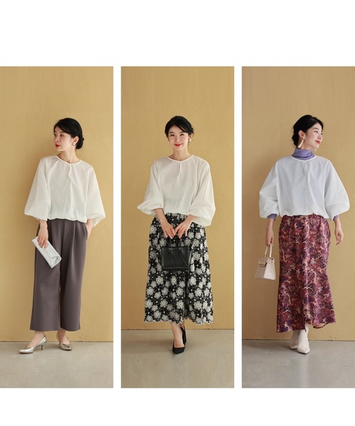 cawaii(カワイイ)の「裾ゴムでふんわりポワンシルエットドルマンブラウストップス(シャツ/ブラウス・レディース・ホワイト・FREE)」の2枚目の写真