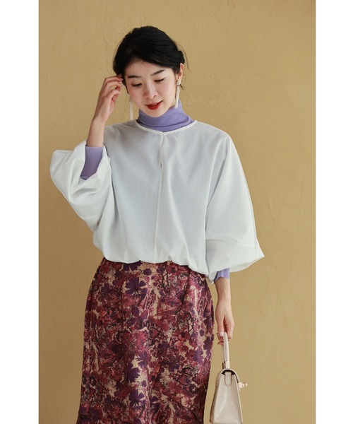 cawaii(カワイイ)の「裾ゴムでふんわりポワンシルエットドルマンブラウストップス(シャツ/ブラウス・レディース・ホワイト・FREE)」の18枚目の写真