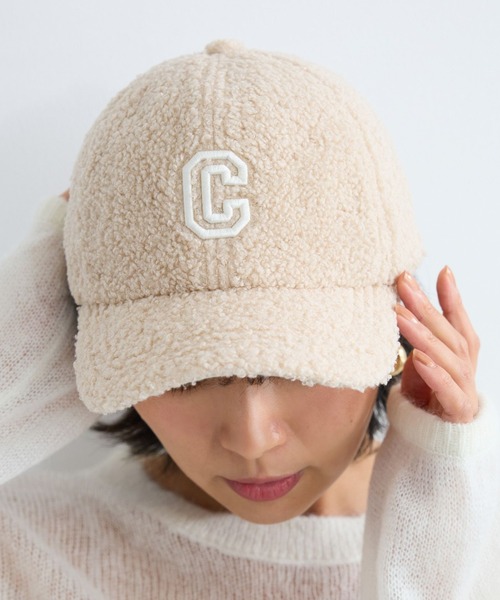 BARNYARDSTORM(バンヤードストーム)の「BARNYARDSTORM / ロゴ刺繍キャップ(キャップ・レディース・チャコール/ホワイト/ブラック/ベージュ・FREE)」の4枚目の写真