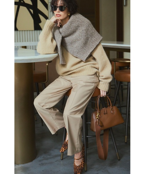 【セール】センタープレスルーズテーパードパンツ（その他パンツ）｜Mila Owen（ミラオーウェン）