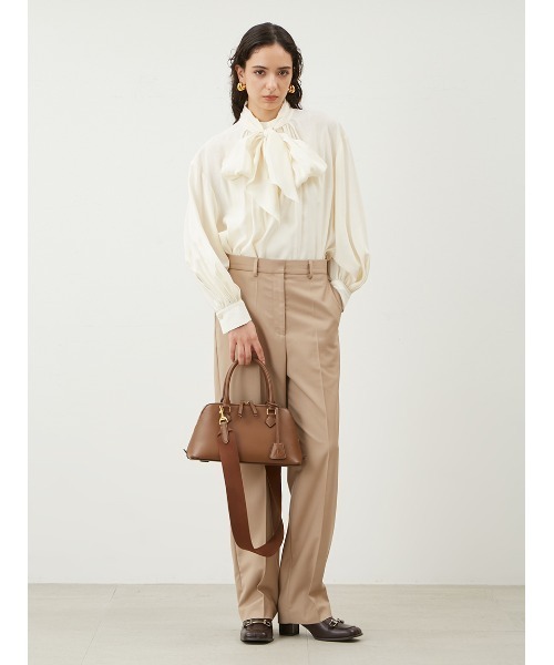 【セール】センタープレスルーズテーパードパンツ（その他パンツ）｜Mila Owen（ミラオーウェン）