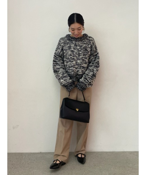 【セール】センタープレスルーズテーパードパンツ（その他パンツ）｜Mila Owen（ミラオーウェン）