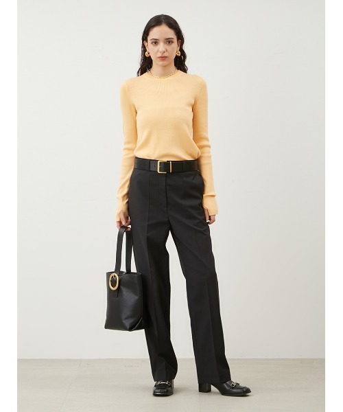 【セール】センタープレスルーズテーパードパンツ（その他パンツ）｜Mila Owen（ミラオーウェン）