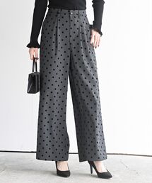 rps | フロッキードットワイドパンツ(スラックス)