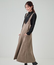 【体型カバー】Vネックジャンスカ