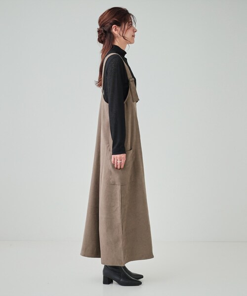 Vジャンスカワンピース セール】【体型カバー】Vネックジャンスカ（ワンピース）｜Cutie