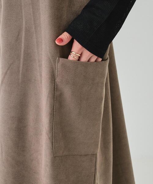 Cutie Blonde（キューティーブロンド）の「【体型カバー】Vネックジャンスカ（ワンピース・レディース・ブラック/ブラウン系その他・01/02/03/04）」の6枚目の写真