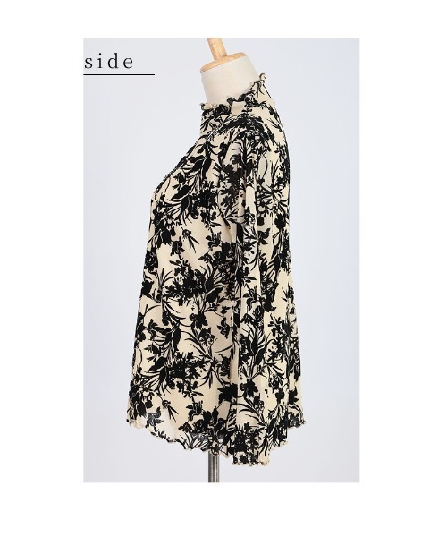 Sawa a la mode(サワアラモード)の「花柄チュールトップス(Tシャツ/カットソー・レディース・アイボリー/ブラック・FREE)」の22枚目の写真