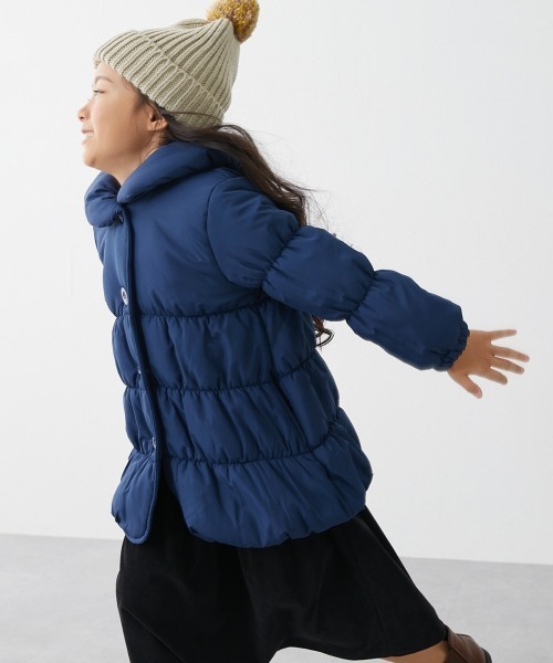 セール】あったか中わた♪リボンデザインコート（女の子