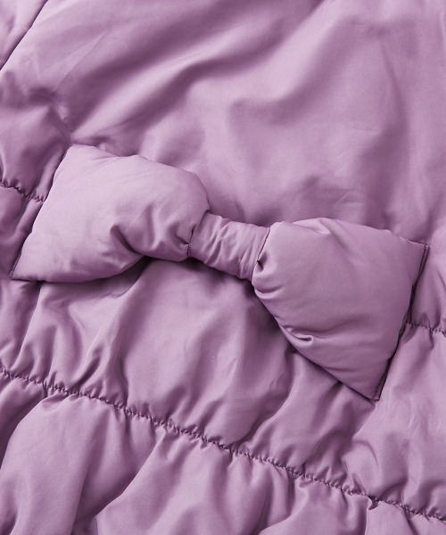 セール】あったか中わた♪リボンデザインコート（ダウンジャケット