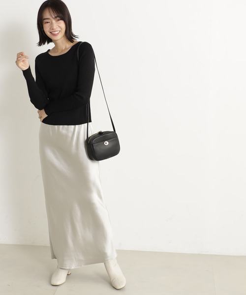 FOUND GOOD（ファウンドグッド）の「コンフォートラメリブニットPO（ニット/セーター・レディース・ブラック/グレー系5/ブルー系2/ベージュ・L/M/S）」の6枚目の写真