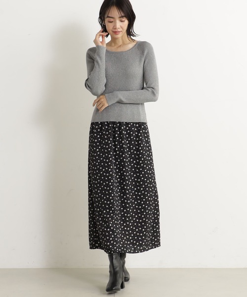 FOUND GOOD（ファウンドグッド）の「コンフォートラメリブニットPO（ニット/セーター・レディース・ブラック/グレー系5/ブルー系2/ベージュ・L/M/S）」の7枚目の写真