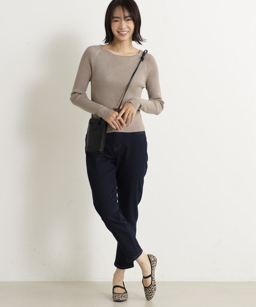 FOUND GOOD（ファウンドグッド）の「コンフォートラメリブニットPO（ニット/セーター・レディース・ブラック/グレー系5/ブルー系2/ベージュ・L/M/S）」の14枚目の写真