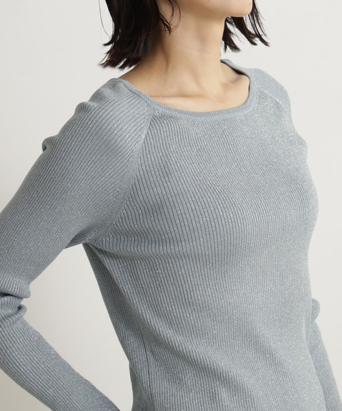 FOUND GOOD（ファウンドグッド）の「コンフォートラメリブニットPO（ニット/セーター・レディース・ブラック/グレー系5/ブルー系2/ベージュ・L/M/S）」の17枚目の写真