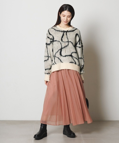 Elura(エルーラ)の「シアラクフレアスカート/149297(スカート・レディース・ライトグレー/ピンクベージュ/ブラック・FREE/FREE(S))」の22枚目の写真