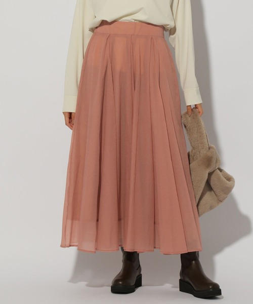Elura(エルーラ)の「シアラクフレアスカート/149297(スカート・レディース・ライトグレー/ピンクベージュ/ブラック・FREE/FREE(S))」の17枚目の写真