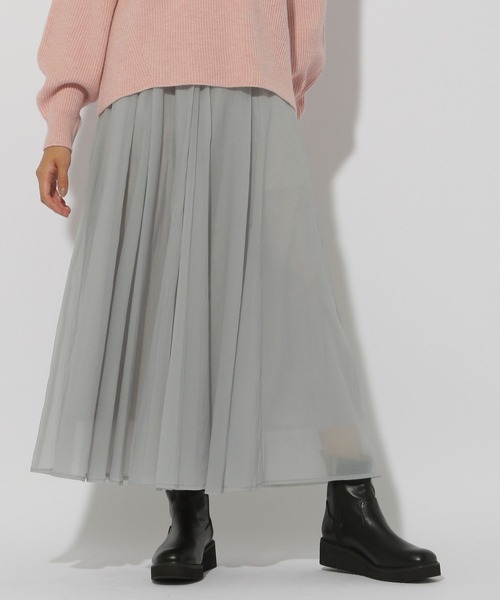 Elura(エルーラ)の「シアラクフレアスカート/149297(スカート・レディース・ライトグレー/ピンクベージュ/ブラック・FREE/FREE(S))」の8枚目の写真