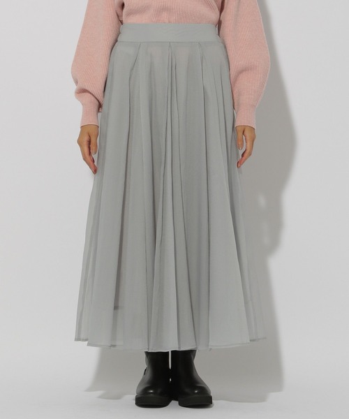 Elura(エルーラ)の「シアラクフレアスカート/149297(スカート・レディース・ライトグレー/ピンクベージュ/ブラック・FREE/FREE(S))」の9枚目の写真