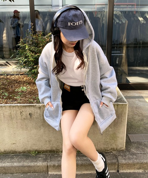 セール】【再入荷】【12色展開】裏ボアジップアップカラーパーカー