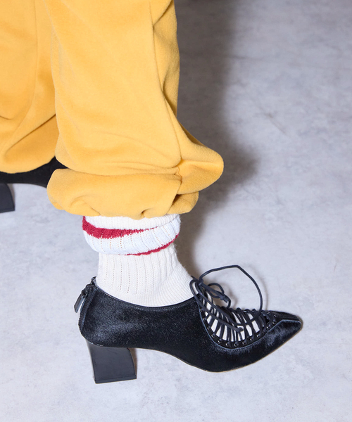 【新品】CITYSHOP C ME LACEUPパンプス　38 CITYSHOP（シティーショップ）の「C ME LACE UP パンプス（パンプス