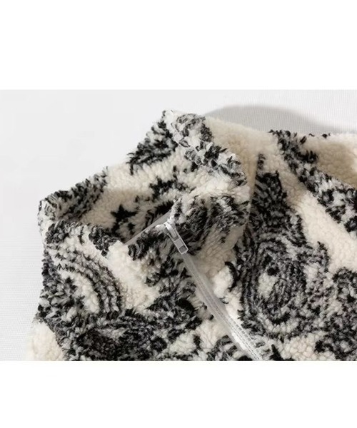 Bz】ペイズリー柄ボアジャケット（その他アウター）｜ARCHIVER