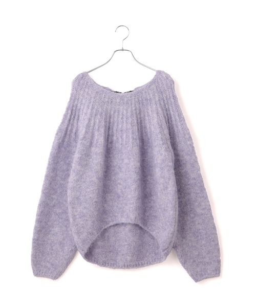 VIS（ビス）の「バックリボンHUGニット（ニット/セーター・レディース・ブラック/パープル系その他/ライトグレー・FREE）」の10枚目の写真