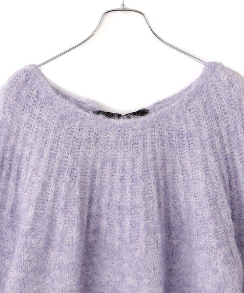 VIS（ビス）の「バックリボンHUGニット（ニット/セーター・レディース・ブラック/パープル系その他/ライトグレー・FREE）」の13枚目の写真