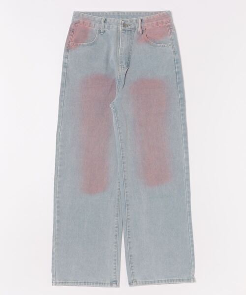 almo（アルモ）の「PT ピンク加工バギーデニムパンツ(se)（デニムパンツ・レディース・ブルー・FREE）」の6枚目の写真