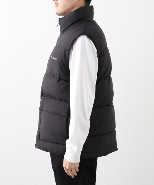 Carhartt WIP(カーハートダブリューアイピー)の「CARHARTT WIP スプリングフィールドベスト / Black(ダウンジャケット/コート・メンズ・ブラック・MEDIUM/LARGE)」の8枚目の写真