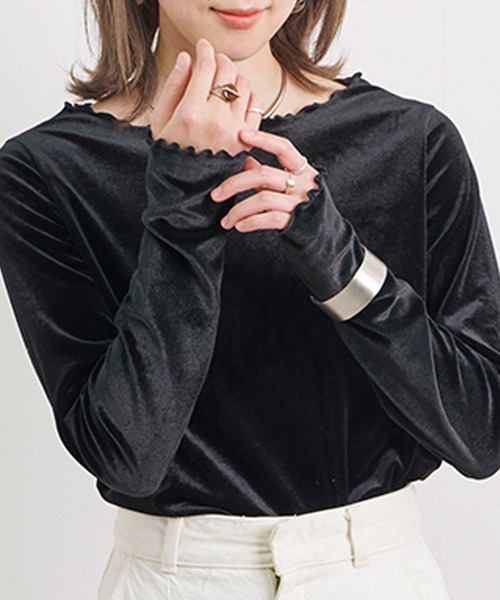 ohga ベロアトップス　美品♡ OHGA オーガ VELOR TOPS ベロアトップス【2月末まで】の通販 by