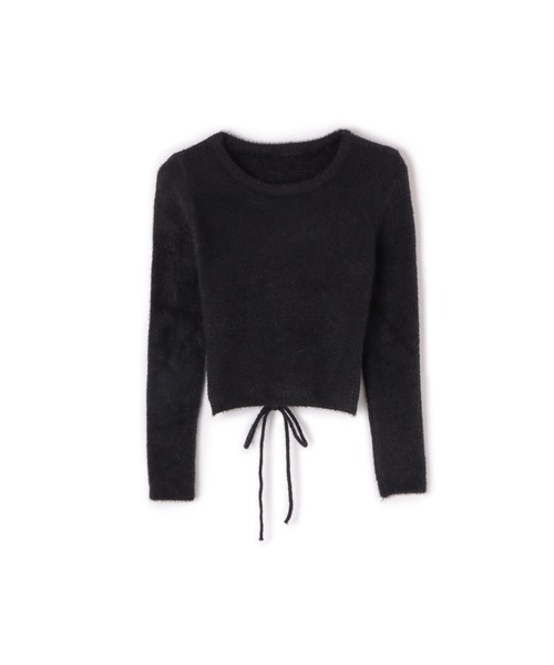 M DOLLY(エムドリー)の「shaggy knit ribbon tops/シャギーニットリボントップス(ニット/セーター・レディース・ブラック/ベージュ・L/M/S)」の13枚目の写真