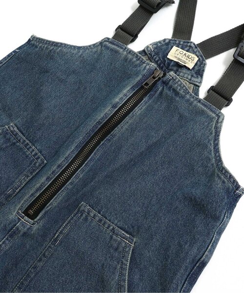 F.O.KIDS(エフオーキッズ)の「【ジュニア対応】オーバーオール(サロペット/オーバーオール・キッズ・ベージュ/インディゴブルー・80/90/100/110/120/130/140)」の7枚目の写真
