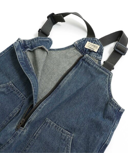 F.O.KIDS(エフオーキッズ)の「【ジュニア対応】オーバーオール(サロペット/オーバーオール・キッズ・ベージュ/インディゴブルー・80/90/100/110/120/130/140)」の8枚目の写真