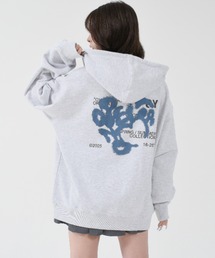 『OY/オーワイ』 HEART GRAFFITI SPRAY HOODIE ZIP UP/ハートグラフィティースプレージップパーカー