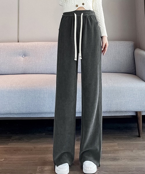 Kuroba(クロバ)の「裏シャギーコーデュロイストレートパンツ(その他パンツ・レディース・グレー/ベージュ/ブラック・L/M)」の8枚目の写真
