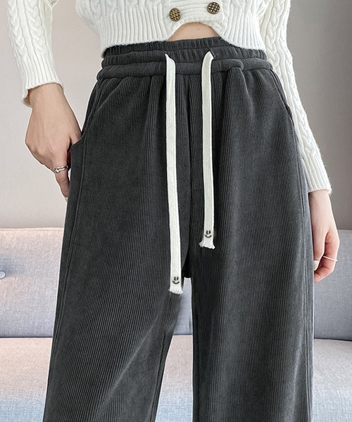 Kuroba(クロバ)の「裏シャギーコーデュロイストレートパンツ(その他パンツ・レディース・グレー/ベージュ/ブラック・L/M)」の11枚目の写真